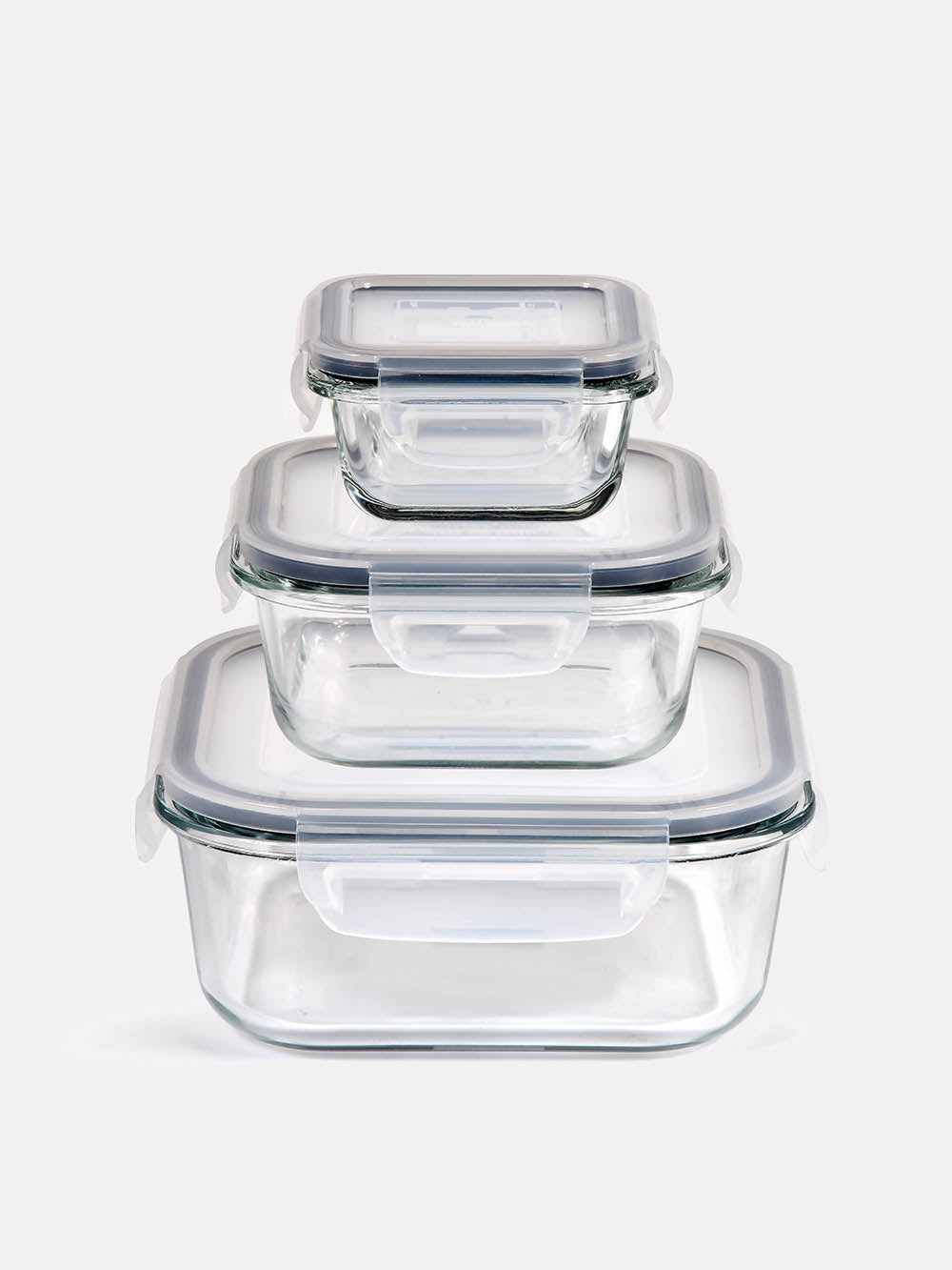 3-Piece Glass Storage Containers Set