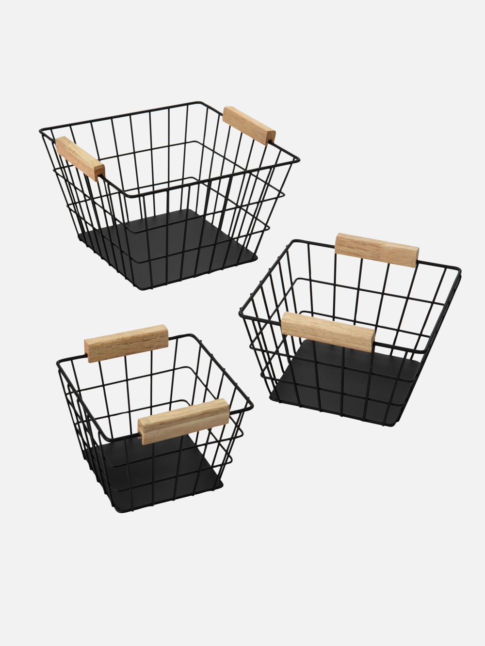 Metal Storage Basket Black M