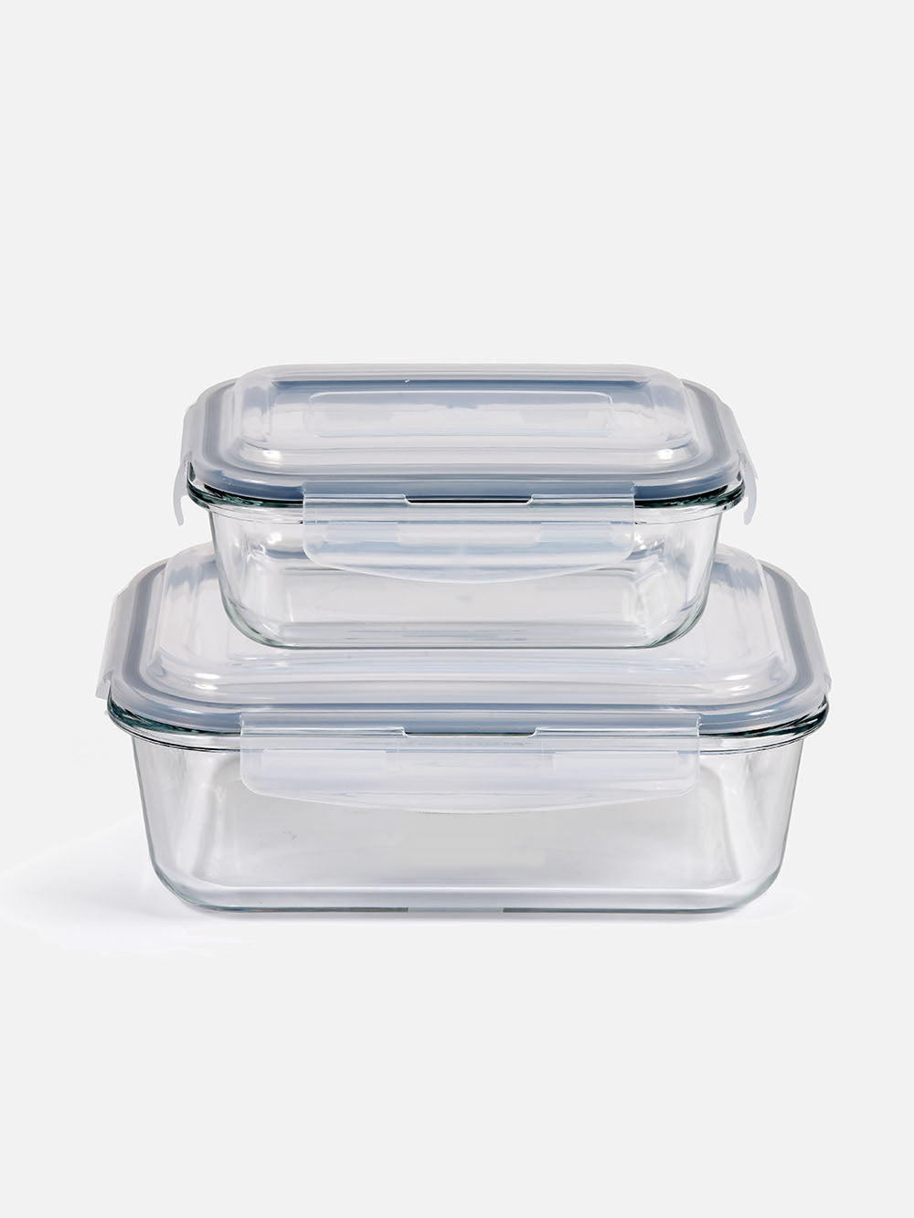 2-Piece Glass Storage Containers Set