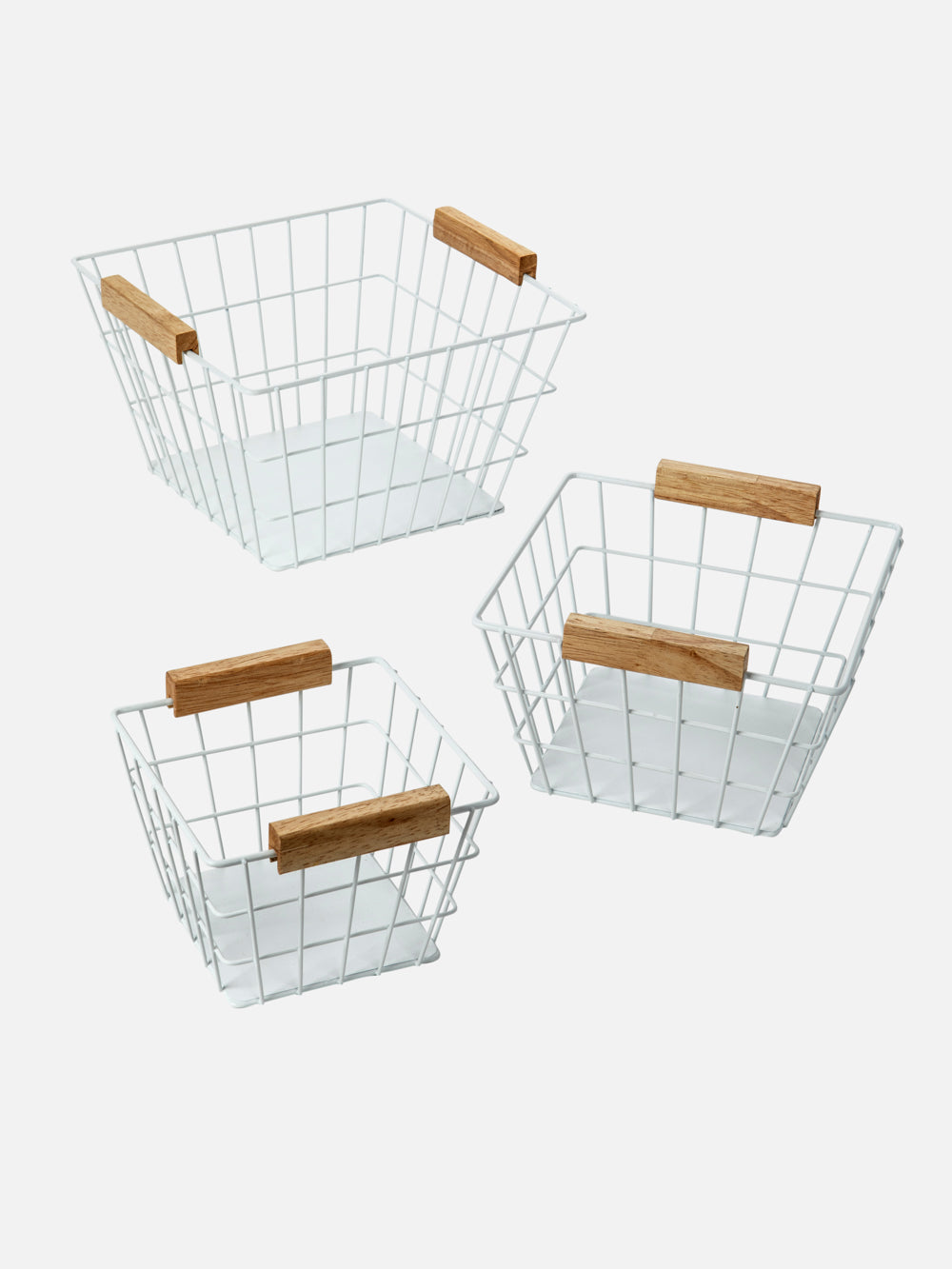 Metal Storage Basket White S