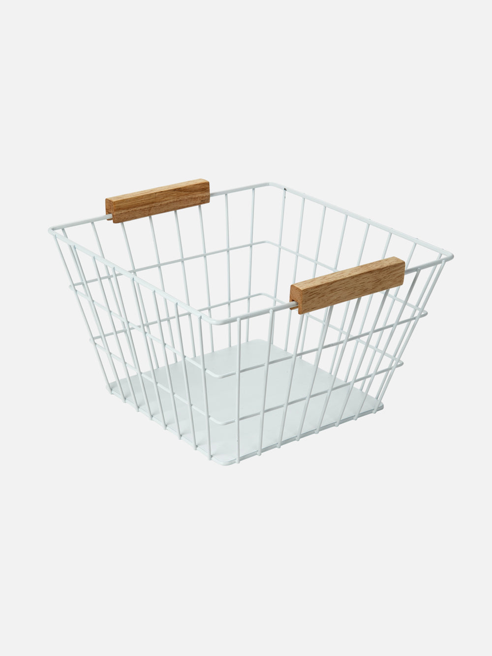 Metal Storage Basket White L