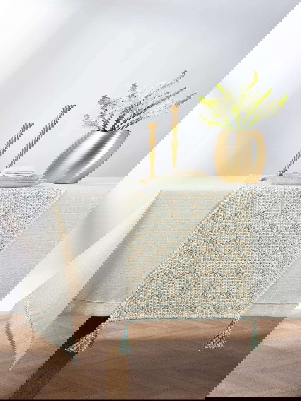 Aqua Taper Candle Holder - S