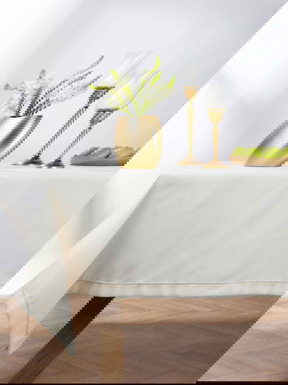 Gold Pillar Candle Holder - M